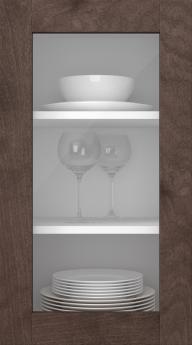 Kasepuidust uks, M-Concept, WS21LA, Pähkli (clear klaas)