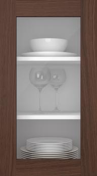 Tammepuidust uks, M-Concept, WS21LA, Pekaanipähklid (clear klaas)