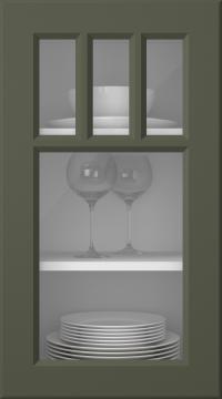 Värvitud uks, Pigment, PM40KA, Moss (clear klaas)