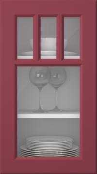 Värvitud uks, Pigment, PM40KA, Cranberry (clear klaas)