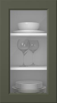 Värvitud uks, Pigment, PM40LA, Moss (clear klaas)