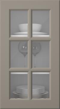 Värvitud uks, Pigment, PM40RU, Stone Grey (clear klaas)