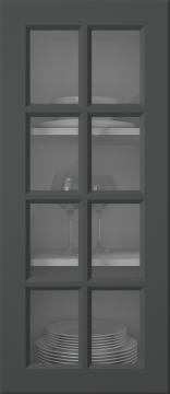 Värvitud uks, Pigment, PM40RUK, Anthracite (clear klaas)