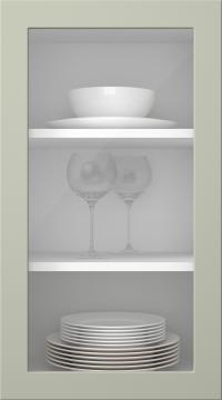 Värvitud uks, Petite, PM60LA, Sage (clear klaas)