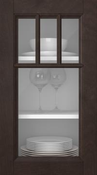 Kasepuidust uks, Woody, PP25KA, Kastan (clear klaas)