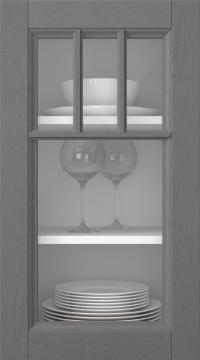 Kasepuidust uks, Woody, PP25KA, Hall (clear klaas)