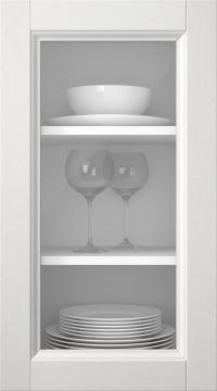 Kasepuidust uks, Woody, PP25LA, Lasuurvalge (clear klaas)