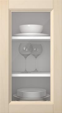 Kasepuidust uks, Woody, PP25LA, Lakitud (clear klaas)