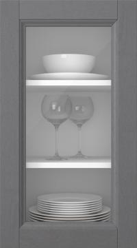 Kasepuidust uks, Woody, PP25LA, Hall (clear klaas)