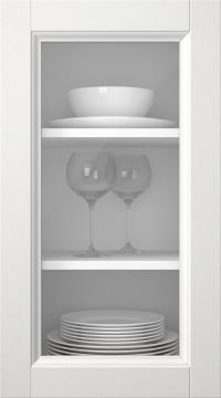 Kasepuidust uks, Woody, PP25LA, Valge (clear klaas)