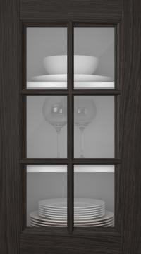 Tammepuidust uks, Woody, PP25RU, Espresso (clear klaas)