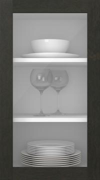 Kasepuidust uks, Frame, PP60LA, Tume šokolaad (clear klaas)