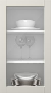 Kasepuidust uks, Frame, PP60LA, Chalk (clear klaas)