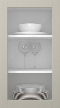 Kasepuidust uks, Frame, PP60LA, Cement (clear klaas)