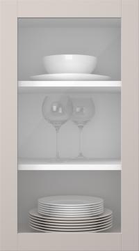 Kasepuidust uks, Frame, PP60LA, Lily (clear klaas)