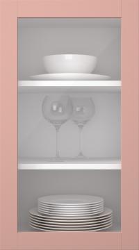 Kasepuidust uks, Frame, PP60LA, Coral (clear klaas)