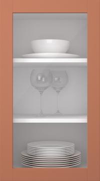 Kasepuidust uks, Frame, PP60LA, Brick (clear klaas)