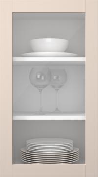 Kasepuidust uks, Frame, PP60LA, Ivory (clear klaas)