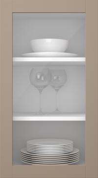 Kasepuidust uks, Frame, PP60LA, Cookie (clear klaas)