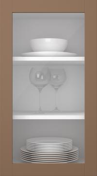 Kasepuidust uks, Frame, PP60LA, Chocolate (clear klaas)