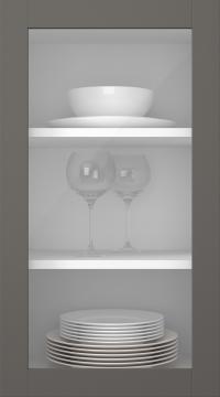 Kasepuidust uks, Frame, PP60LA, Bisquit (clear klaas)