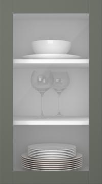 Kasepuidust uks, Frame, PP60LA, Asparagus (clear klaas)