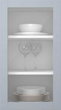 Kasepuidust uks, Frame, PP60LA, Pewter (clear klaas)