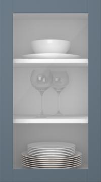 Kasepuidust uks, Frame, PP60LA, Denim (clear klaas)