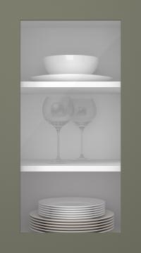 Värvitud uks, Preesens, TM10LA, Rosemary (clear klaas)