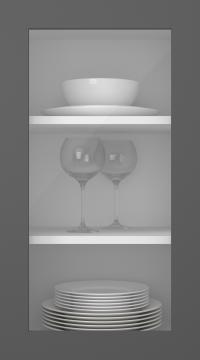 Värvitud uks, Style, TM40LA, Graphite Grey (clear klaas)