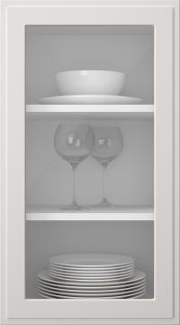 Värvitud uks, Step, TM65LA, Arctic White (clear klaas)