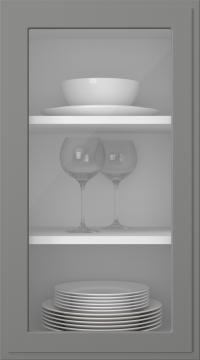 Värvitud uks, Step, TM65LA, Dust Grey (clear klaas)