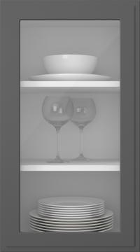 Värvitud uks, Step, TM65LA, Graphite Grey (clear klaas)