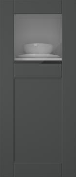 Värvitud uks, Simple, TMU13KPOLA, Anthracite (clear klaas)