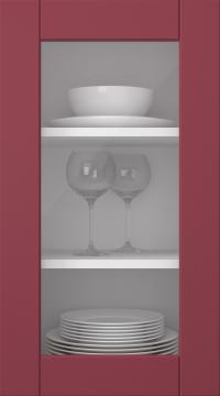 Värvitud uks, Simple, TMU13LA, Cranberry (clear klaas)