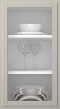 Kasepuidust uks, Format, TP68LA, Cement (clear klaas)