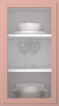 Kasepuidust uks, Format, TP68LA, Coral (clear klaas)