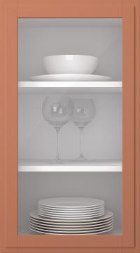 Kasepuidust uks, Format, TP68LA, Brick (clear klaas)