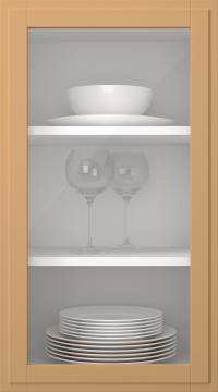 Kasepuidust uks, Format, TP68LA, Ginger (clear klaas)