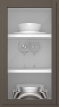 Kasepuidust uks, Format, TP68LA, Cacao (clear klaas)