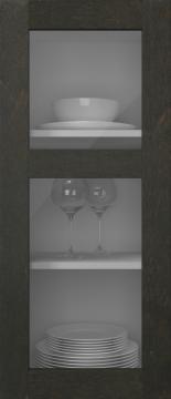 Kasepuidust uks, M-Concept, WS21KPOLA2, Tume šokolaad (clear klaas)