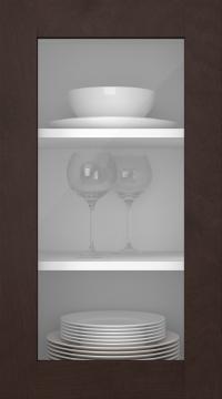 Kasepuidust uks, M-Concept, WS21LA, Tumepruun (clear klaas)