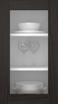 Tammepuidust uks, M-Concept, WS21LA, Espresso (clear klaas)