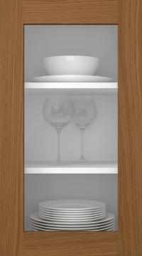 Tammepuidust uks, M-Concept, WS21LA, Rustikaalne (clear klaas)